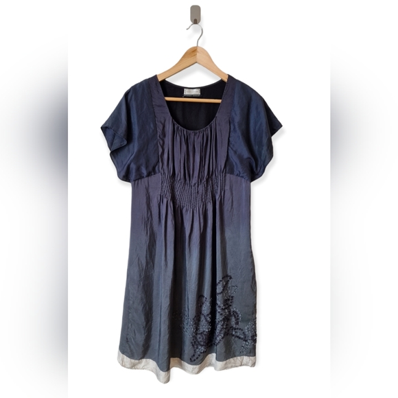 Day Birger Et Mikkelsen Dresses & Skirts - Day Birger Et Mikkelsen Dailly Couture Grey Ombre 100% Silk Tunic Dress Size 12